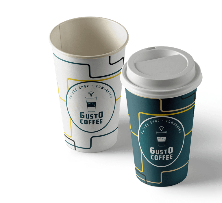 mock-up gobelet gusto coffee