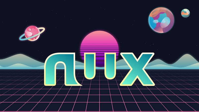 carte de voeux nwx 2020 style vaporwave